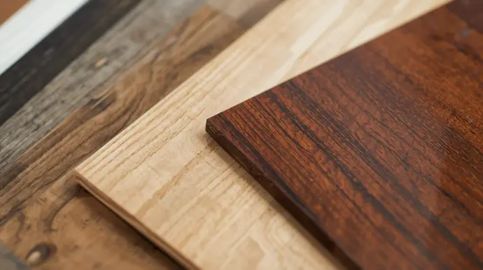 Echantillons de matières peintes